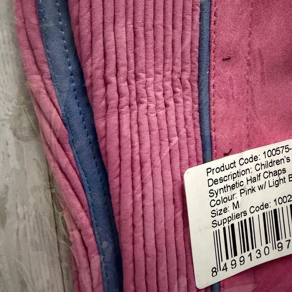 TuffRider‎ Children's Keeneland Synthetic Half Chaps Size Medium Pink Purple